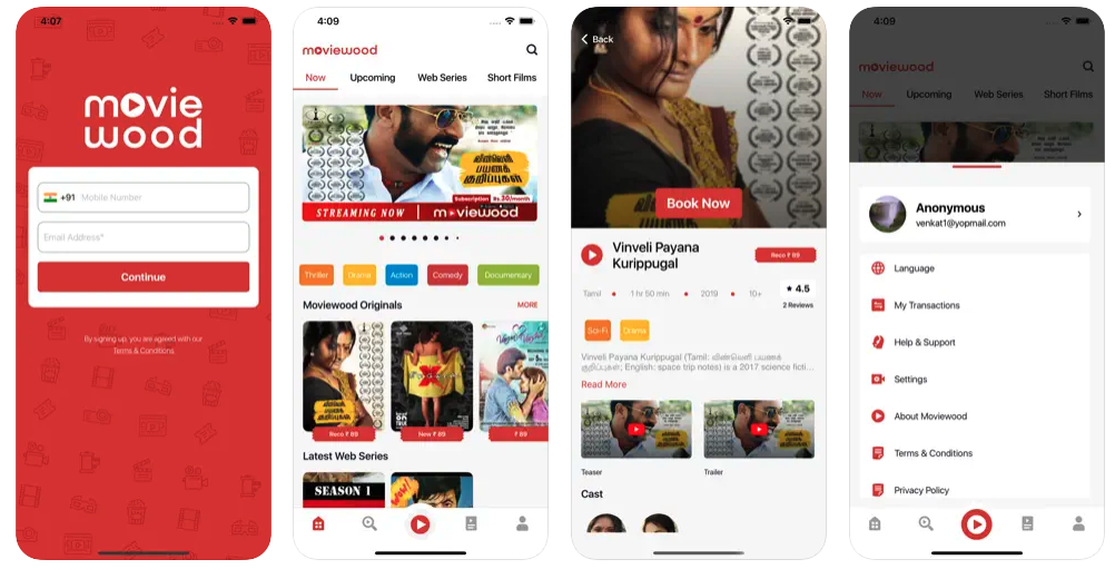 Moviewood OTT app launched