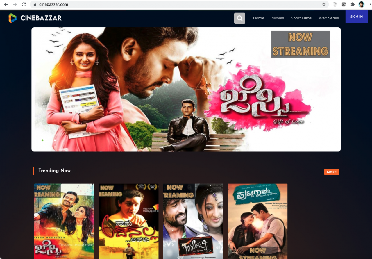 Launching Cinebazzar.com on Chola OTT Platform